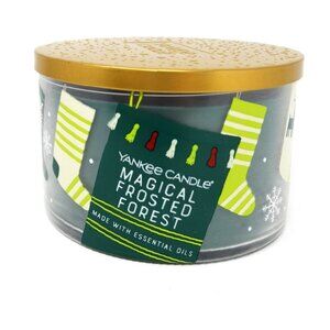 Magical Frosted Forest Yankee Candle 3 Wick Candle 18 oz New